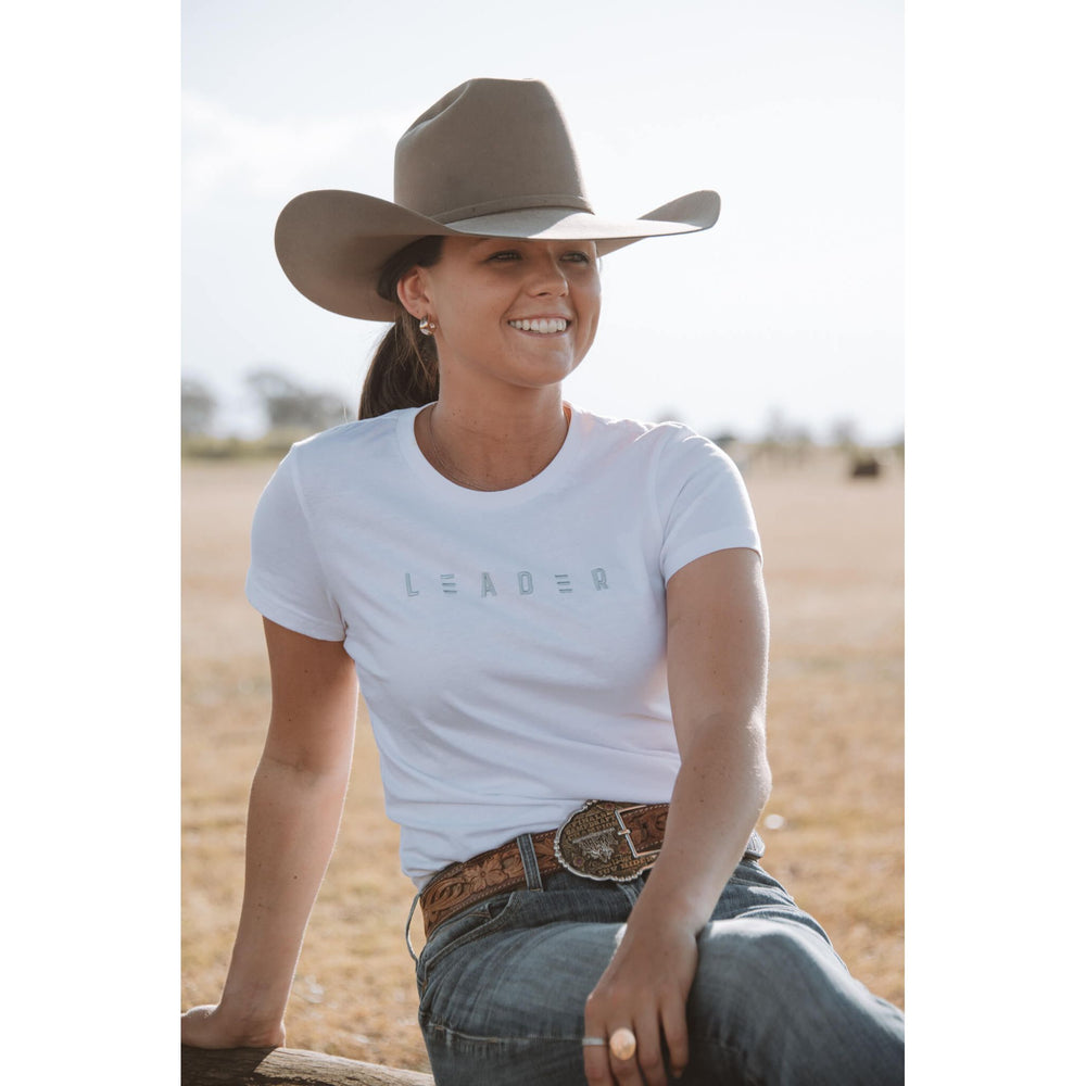 Classic Cotton Chest Logo Tee - White