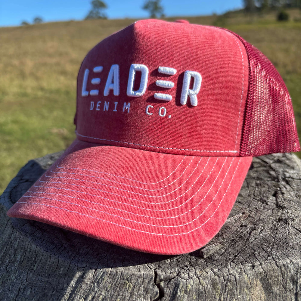 
                  
                    Chino Trucker Cap - Red
                  
                