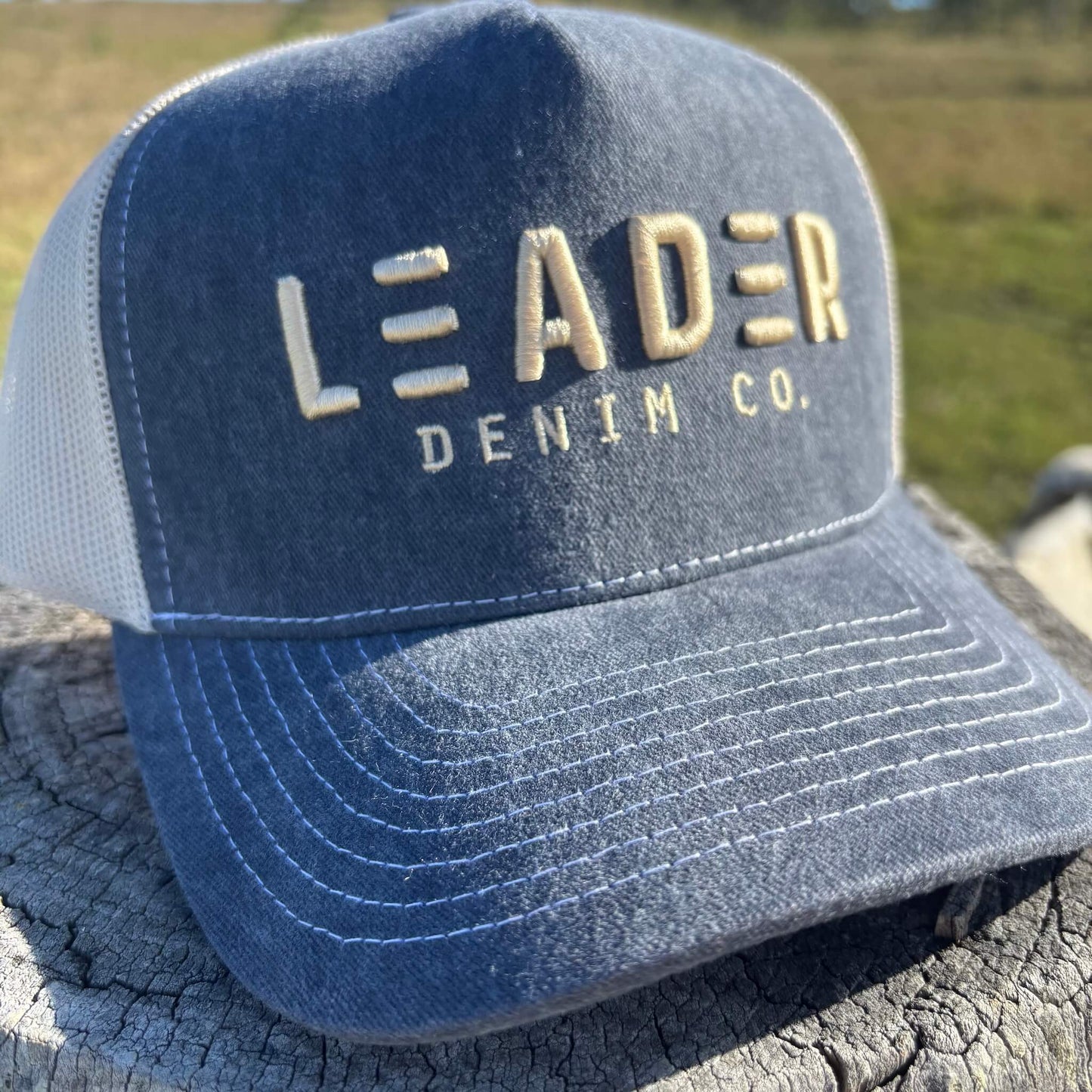 
                  
                    Chino Trucker Cap - Dark Denim
                  
                