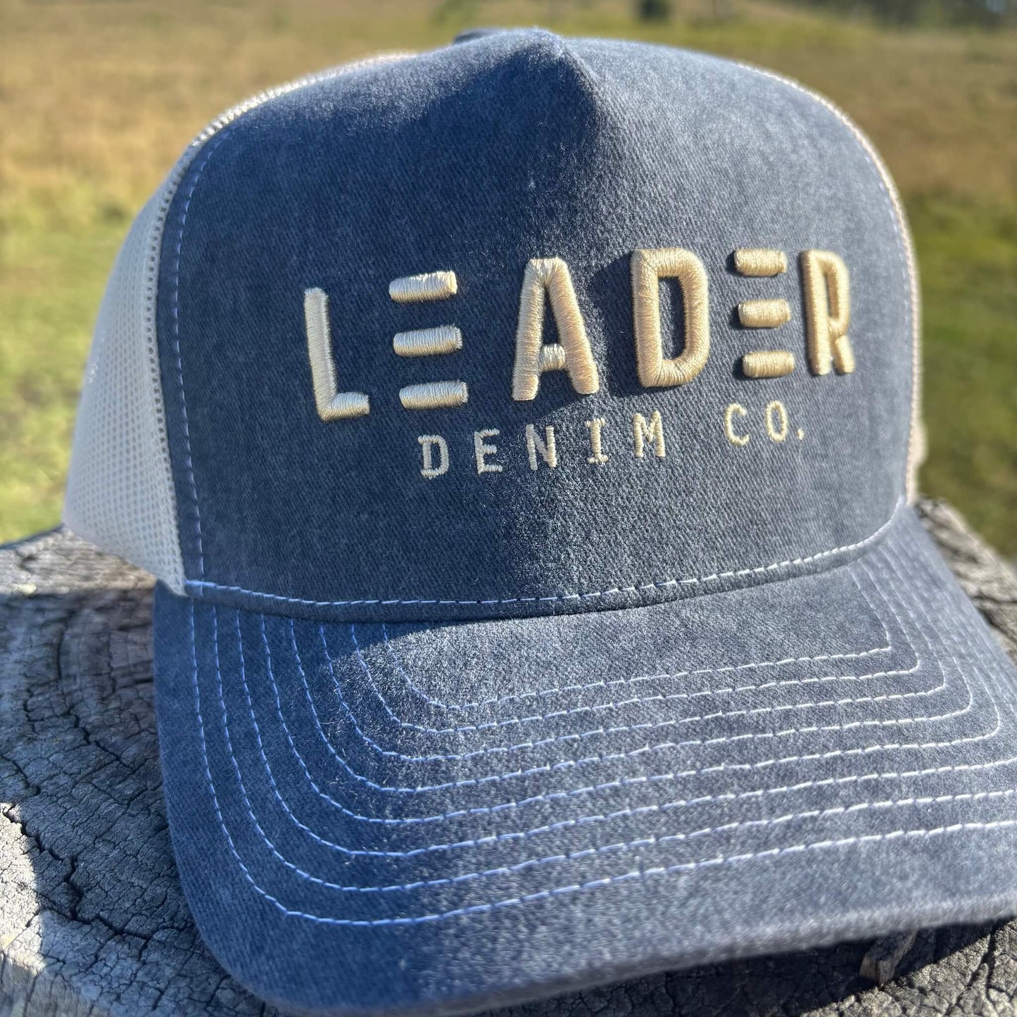 
                  
                    Chino Trucker Cap - Dark Denim
                  
                