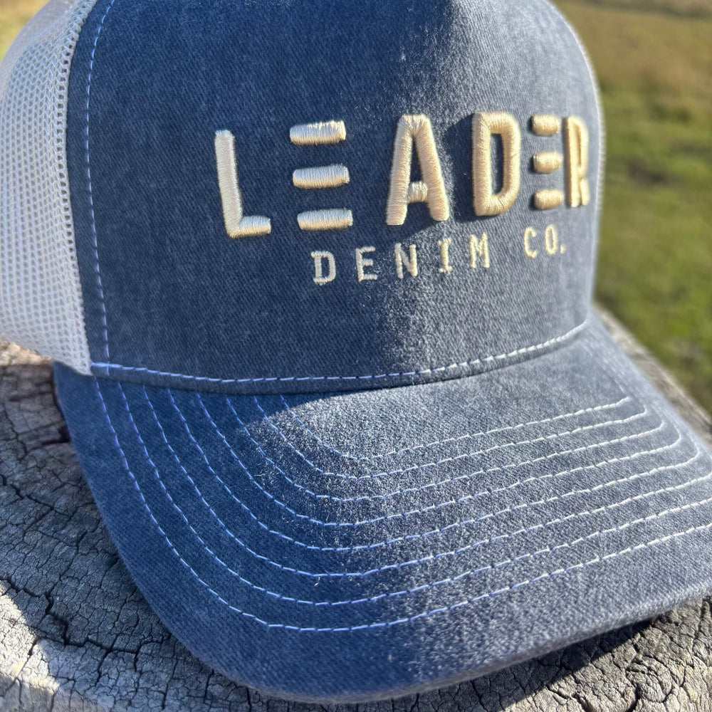 🎁 Chino Trucker Cap - Dark Denim (100% off)